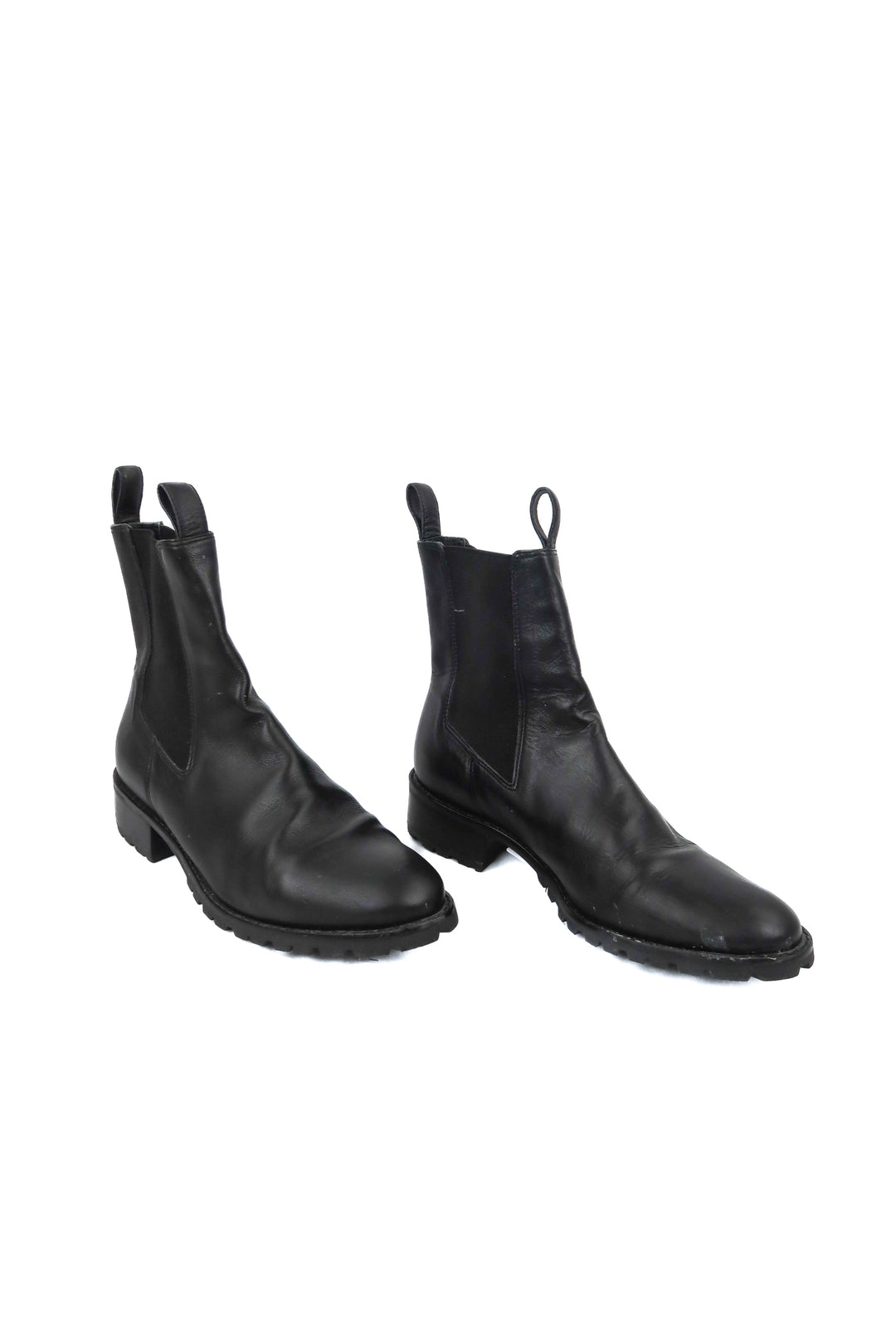Able black midi boots (7M)