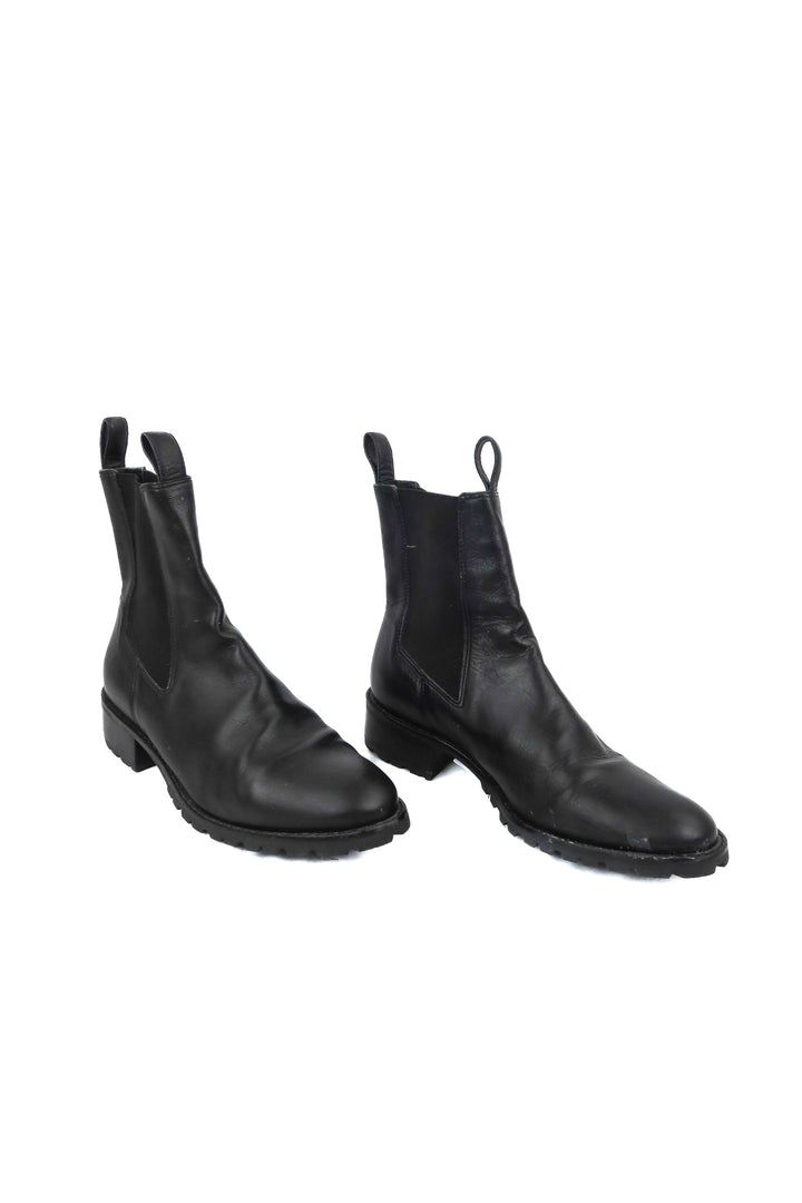 Able black midi boots (7M)