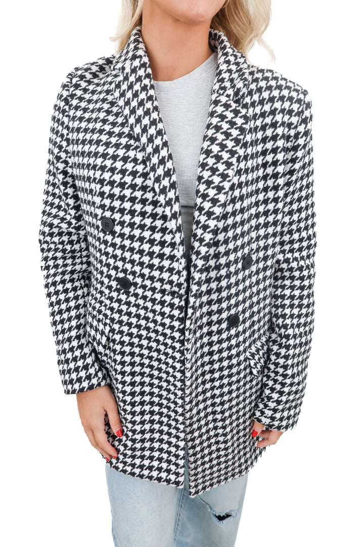 vici houndstooth jacket (s; retail $78)