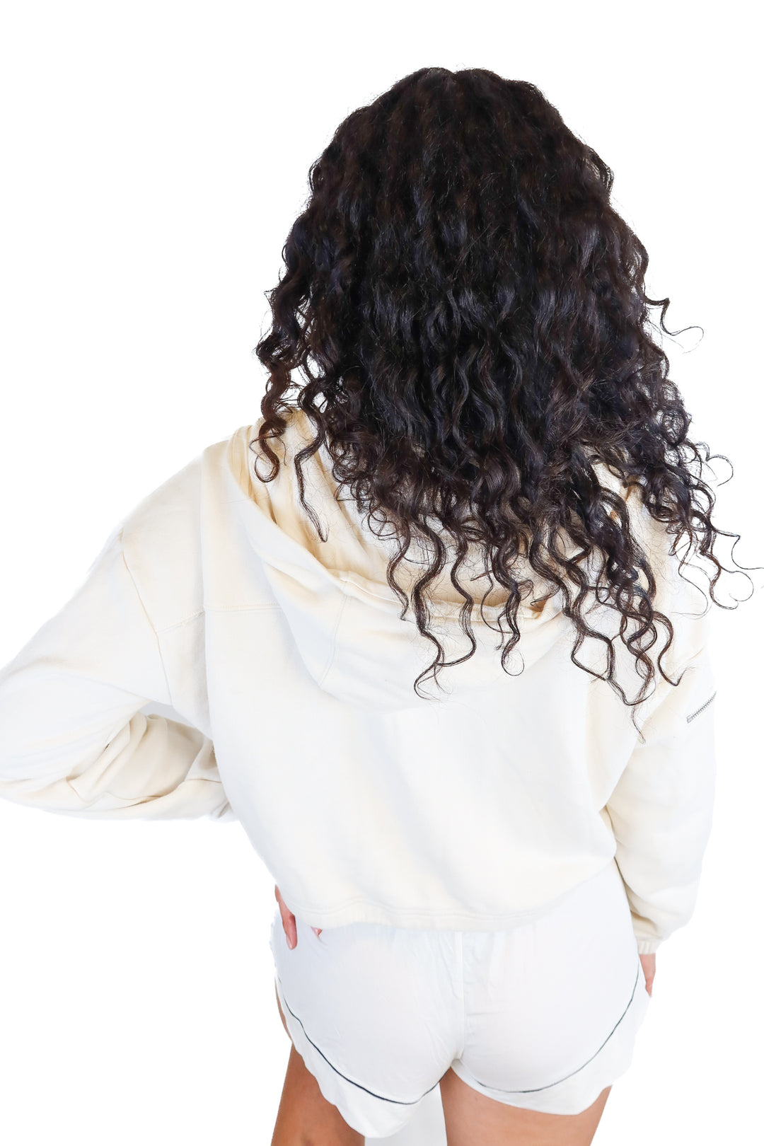 LSKD cream zip up hoodie (S; retail $90)