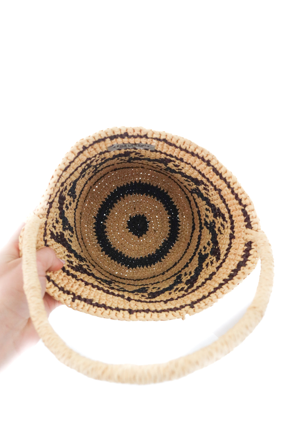sensi studio round woven bag (retail $282)