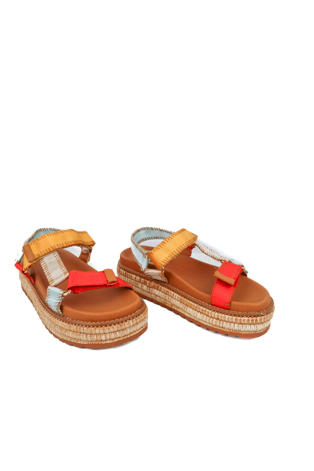 Steve Madden multicolor platform sandals (7)
