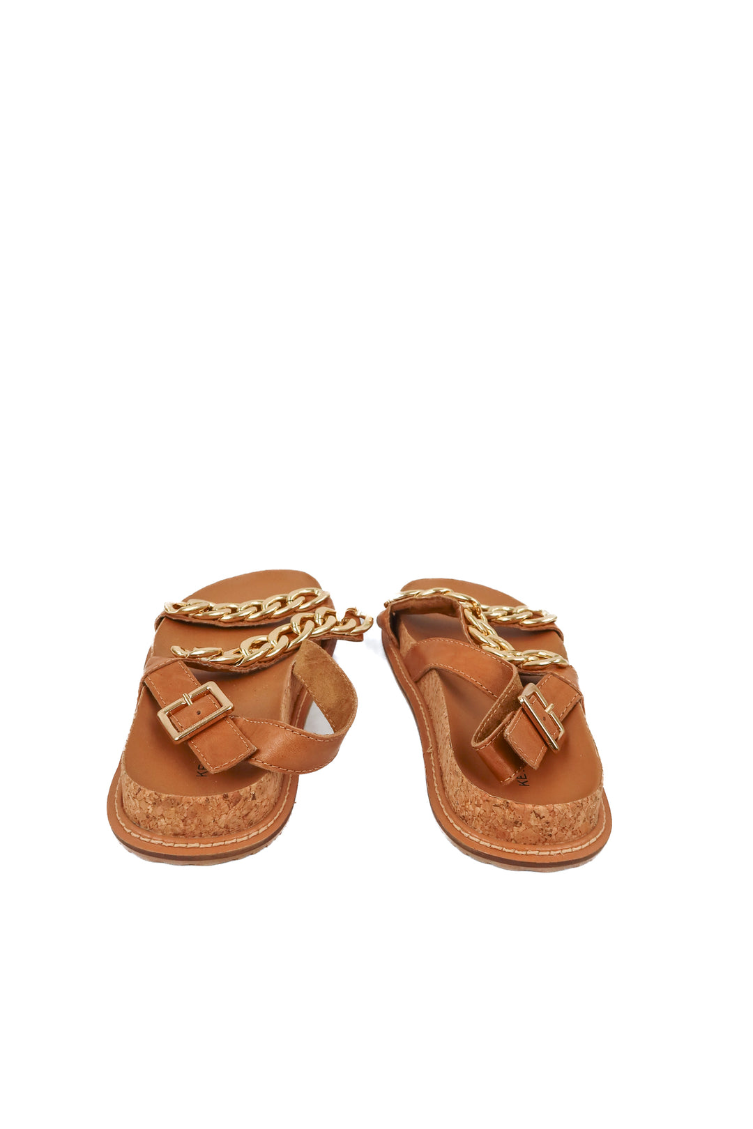 Kelsie Dagger gold chain sandals (7)