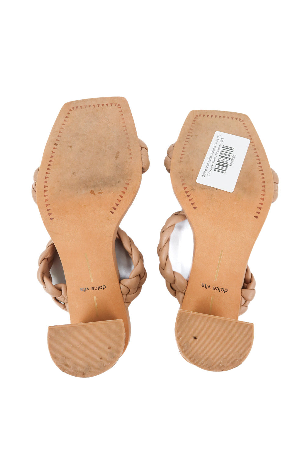 Dolce Vita nude braided heels (7)