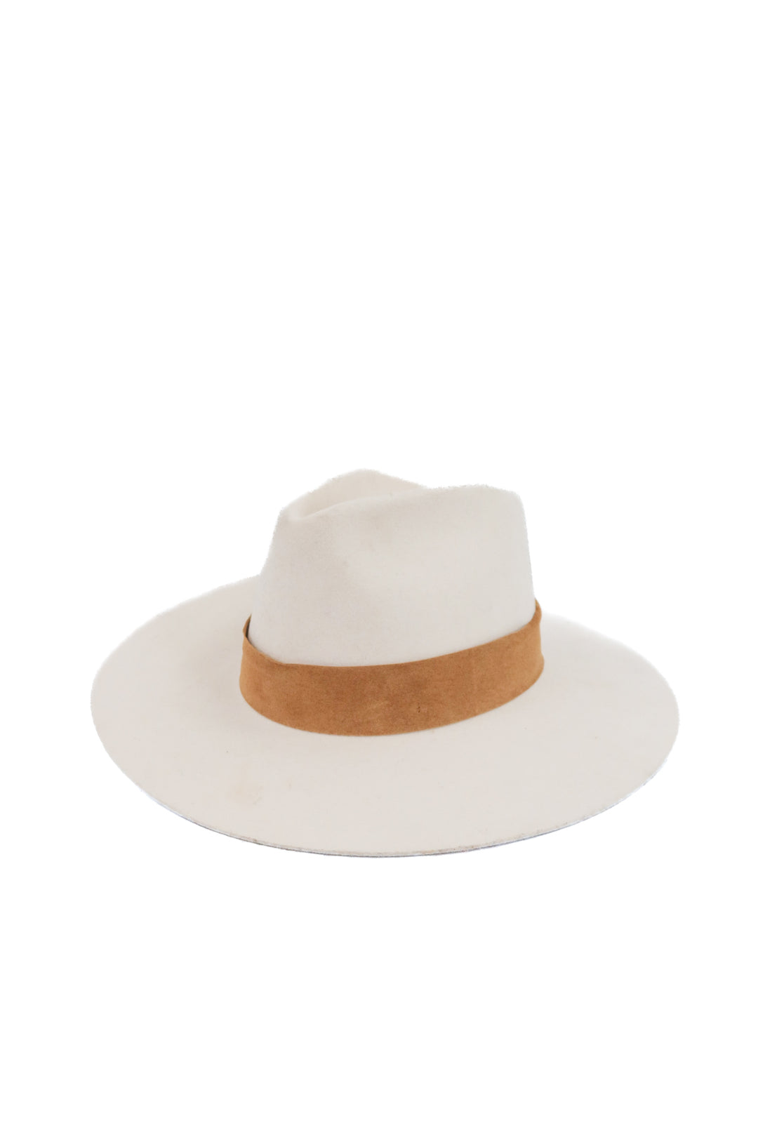 janessa leone cream suede hat (retail $337)