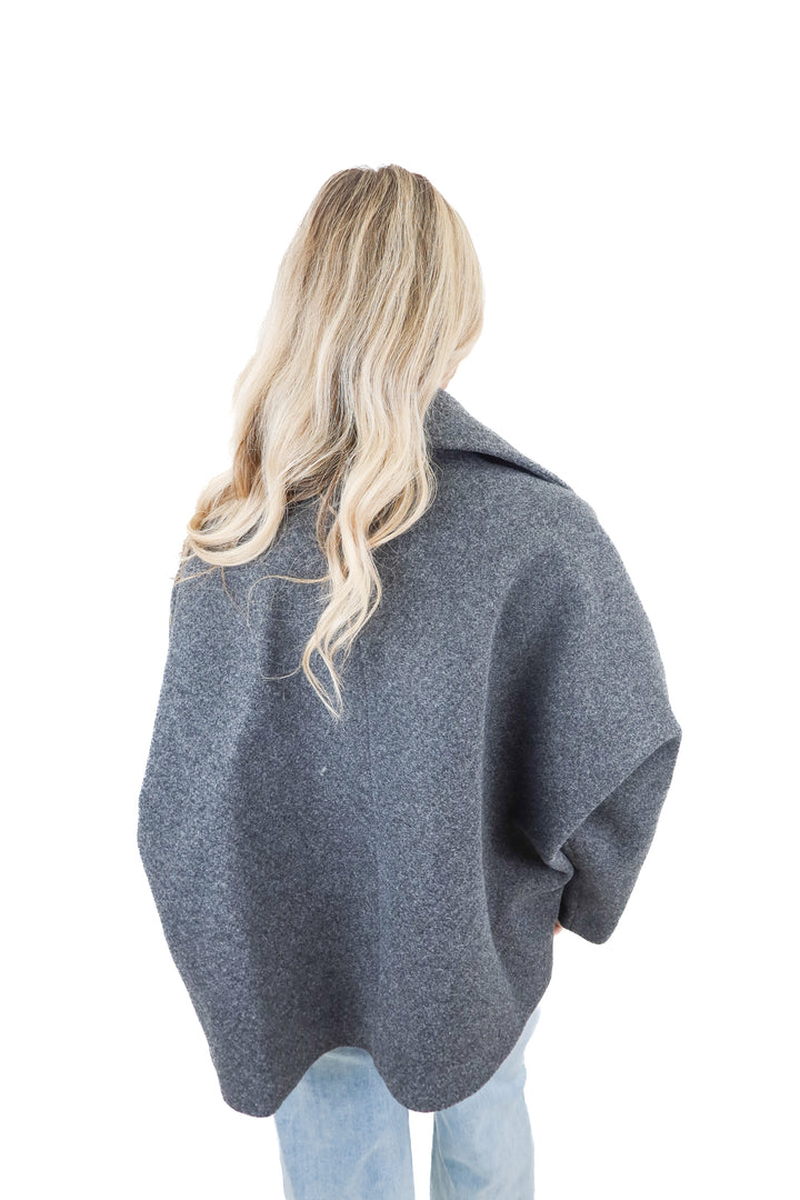 commense grey wool jacket (s)