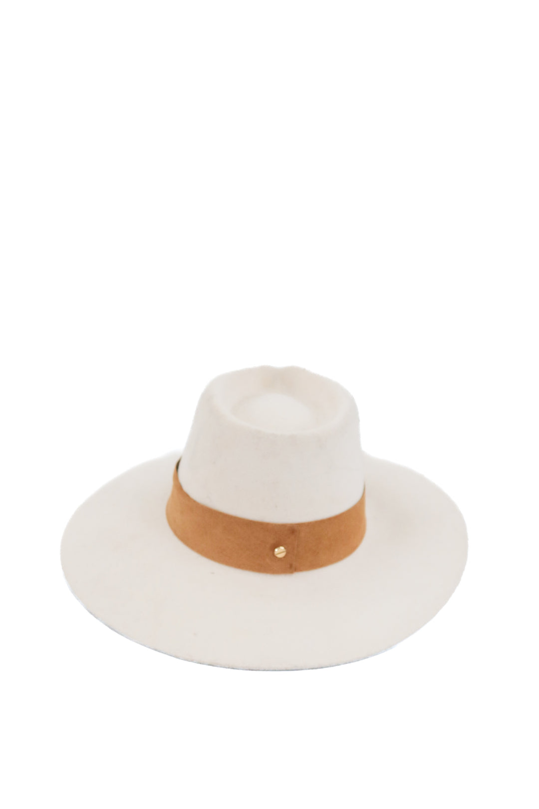 janessa leone cream suede hat (retail $337)