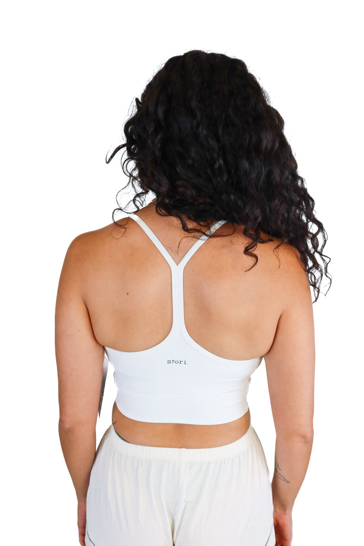 Stori White Racerback Sports Bra NWT (6)