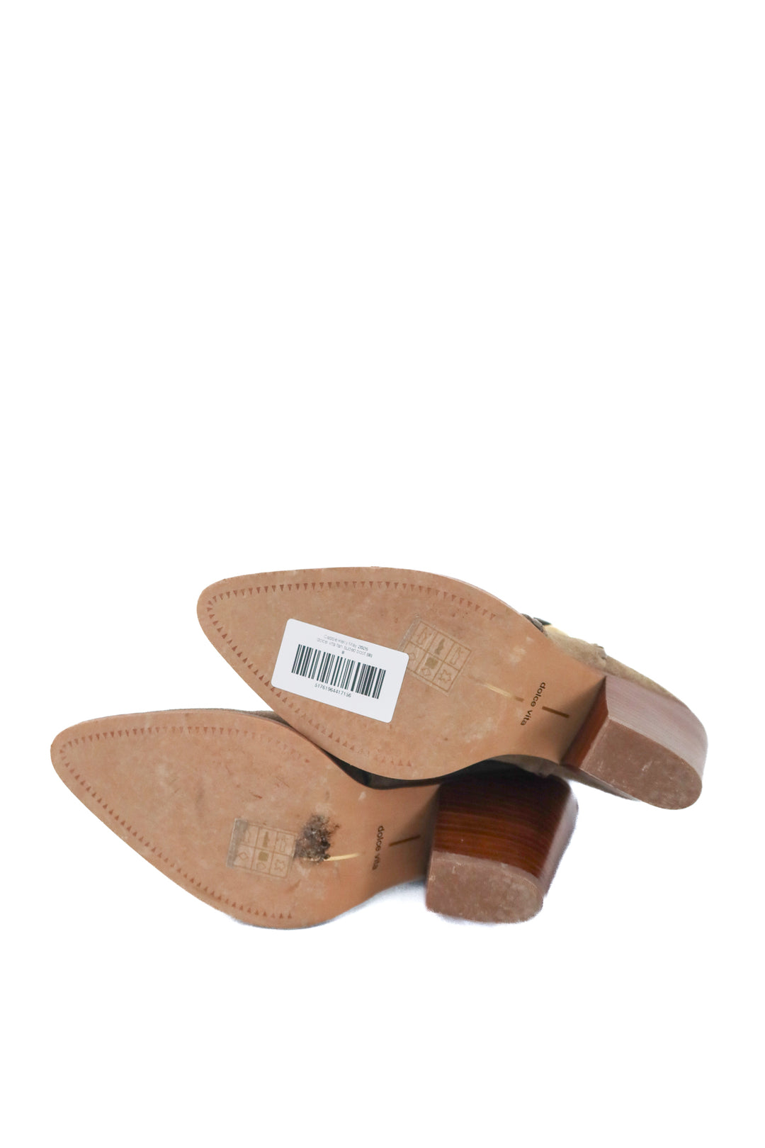 dolce vita tan suede boot (8; retail $250)