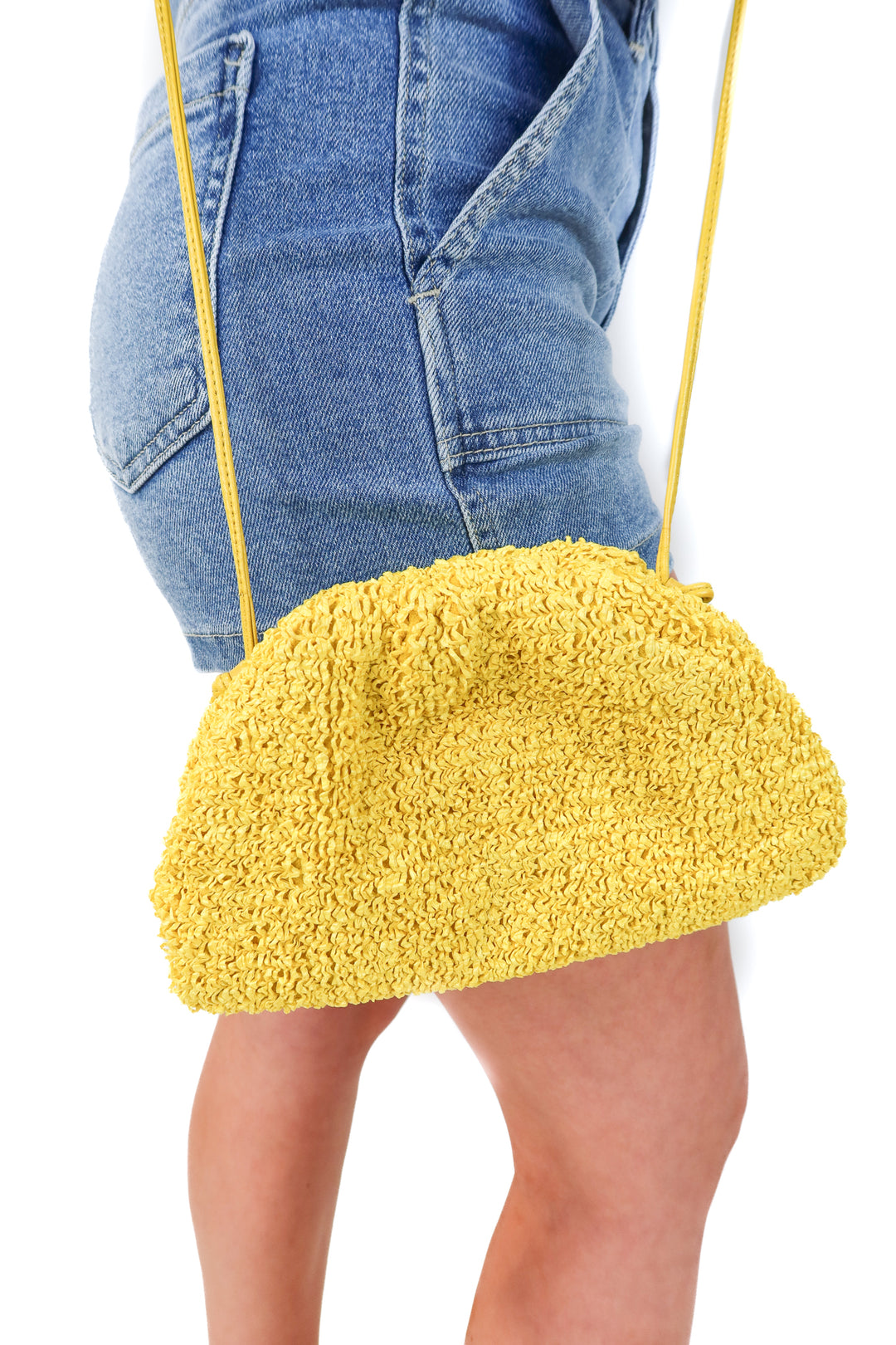 Bottega Veneta Curly Raffia Mini Pouch (est. retail $2,500)