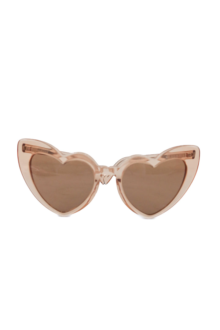 saint laurent heart sunglasses (retail $547)