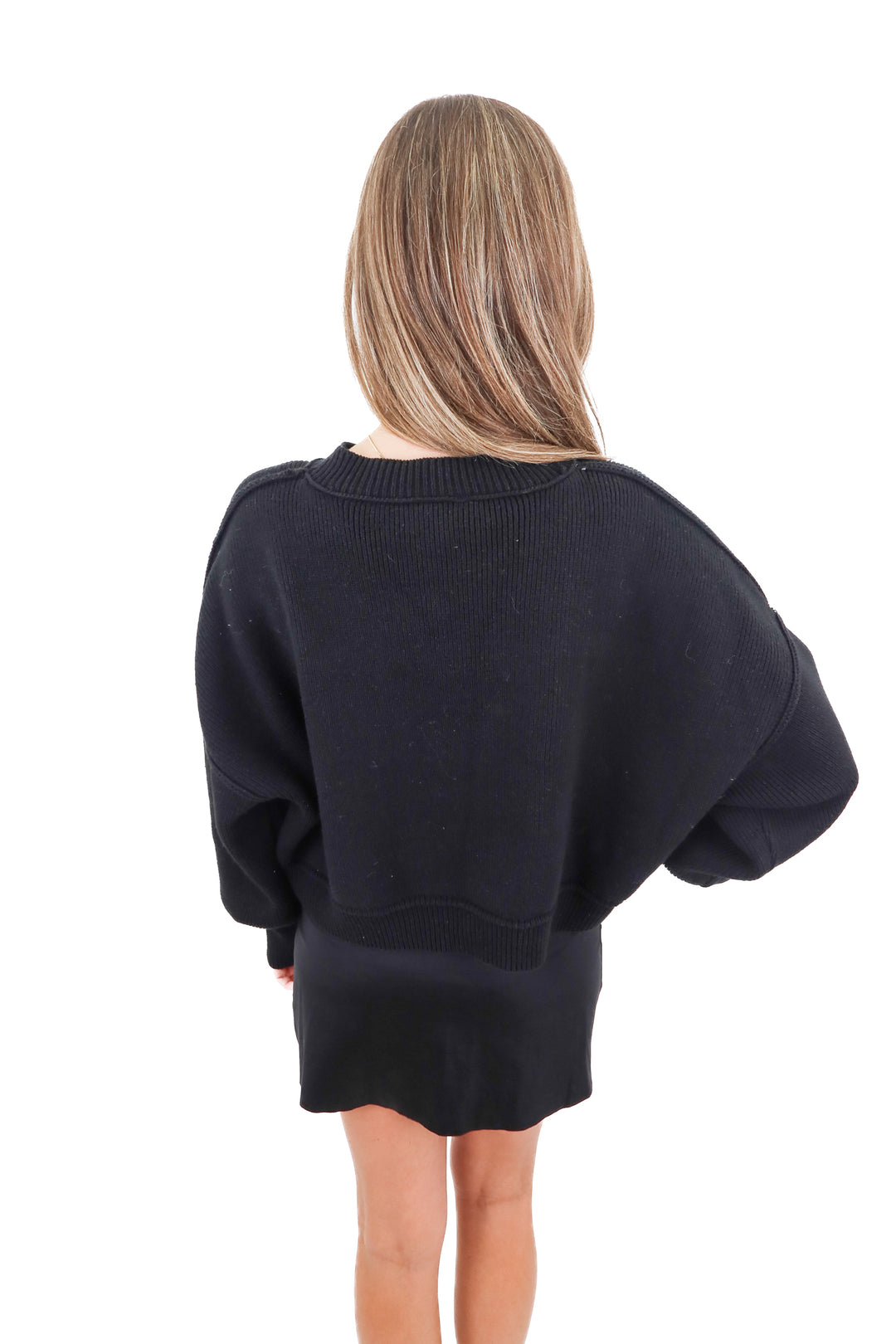 Vici black mock neck pullover sweater (retail $54)