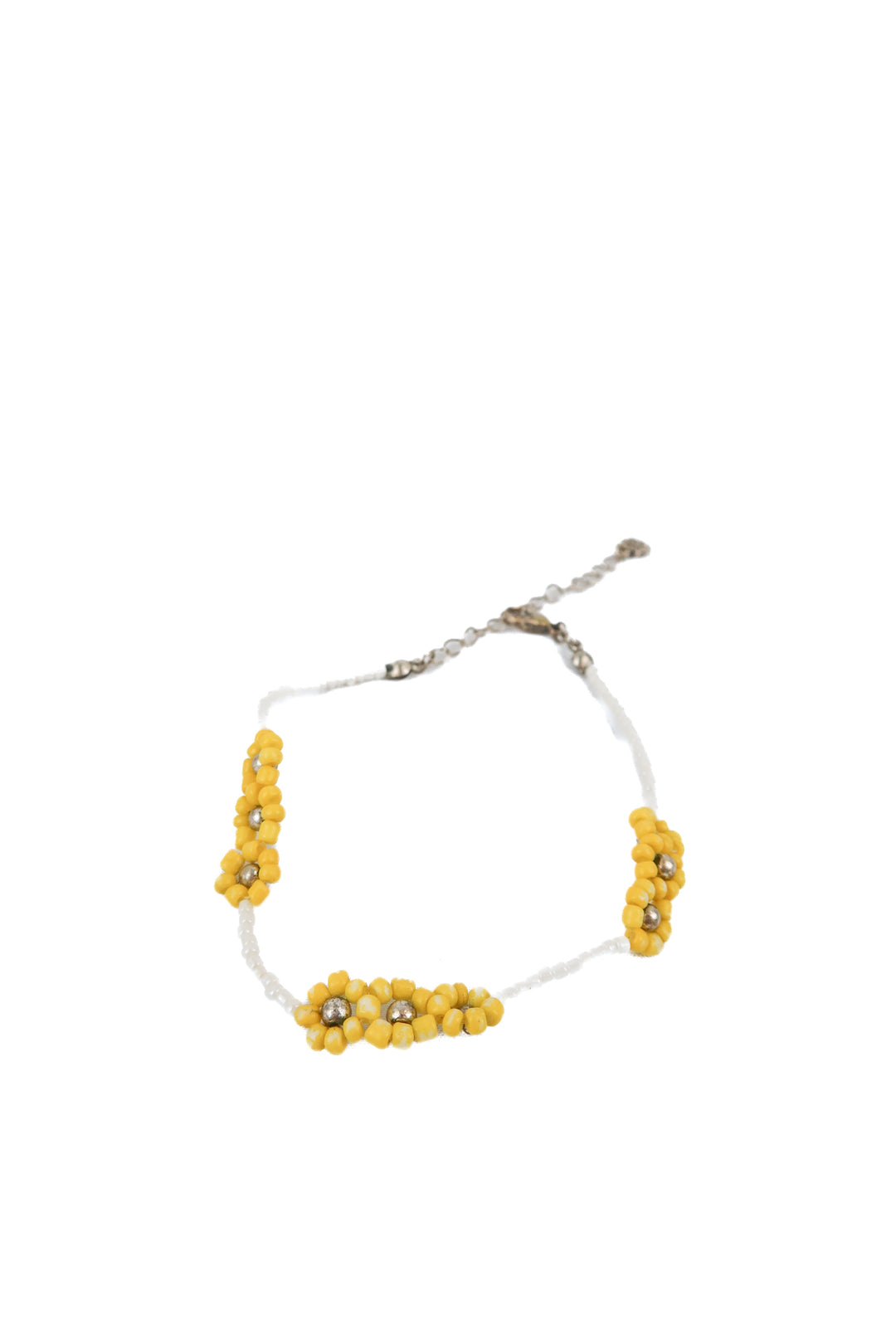 yellow flower ankle bracelet