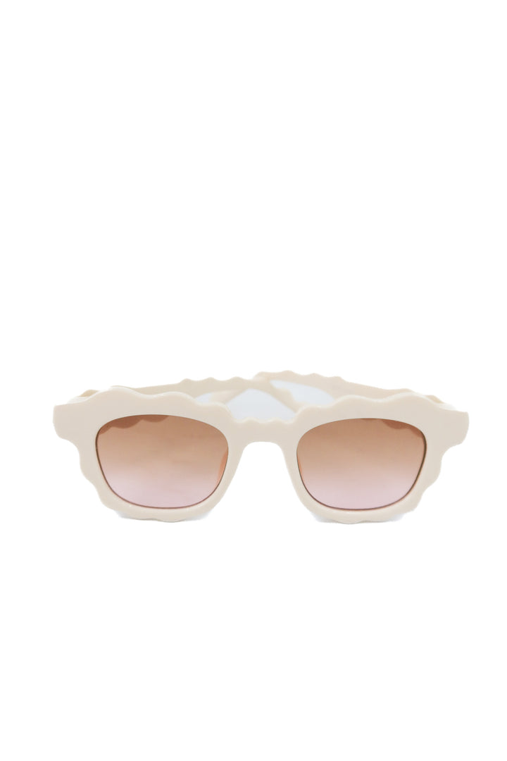 cream wavy sunglasses
