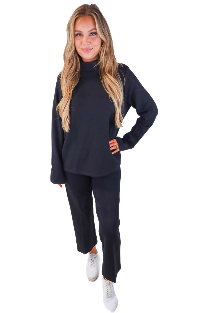spanx air essentials black lounge set NWT (XL; retail $228)