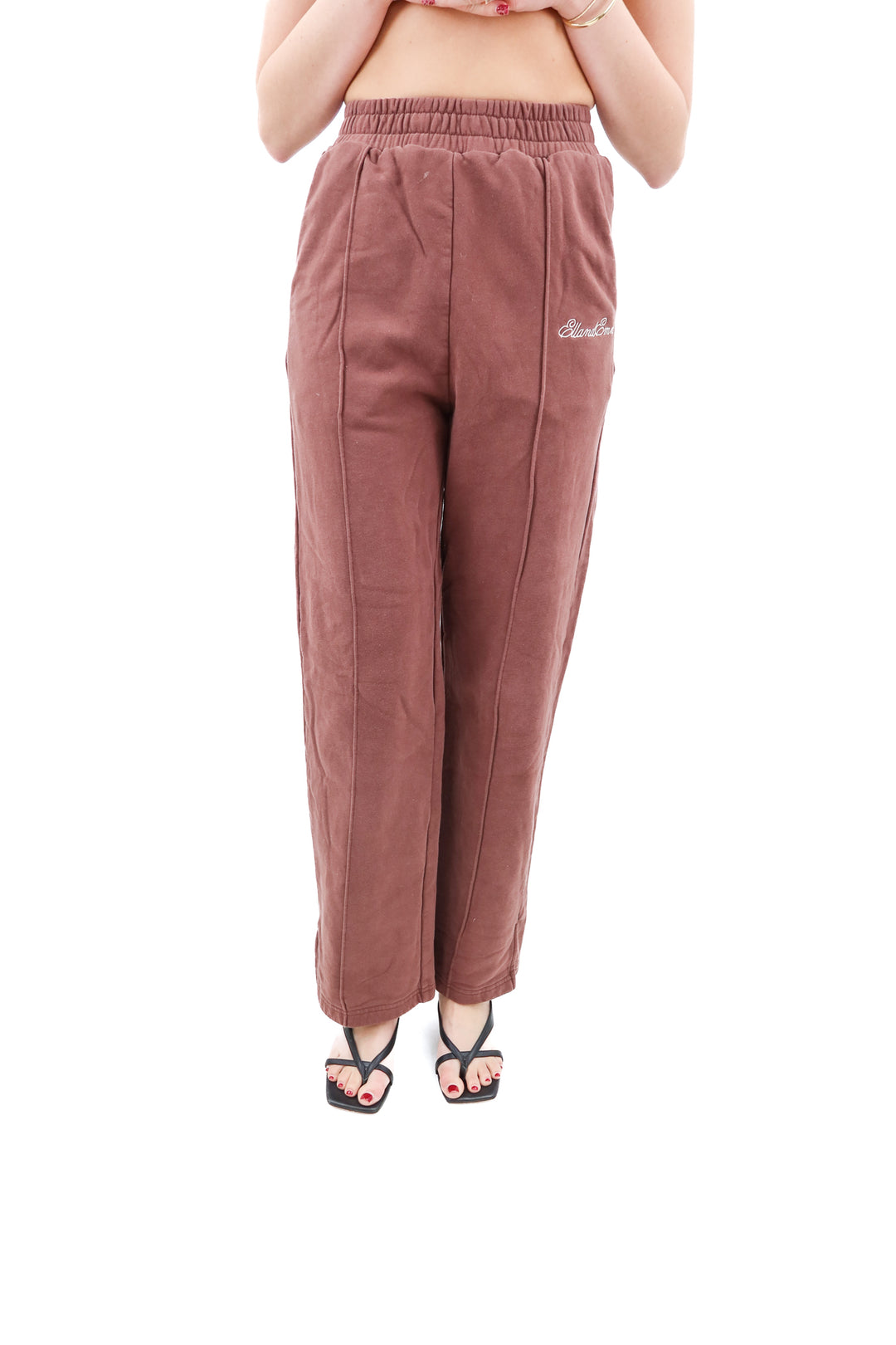 ellandemm brown sweatpants (xs; retail $49)