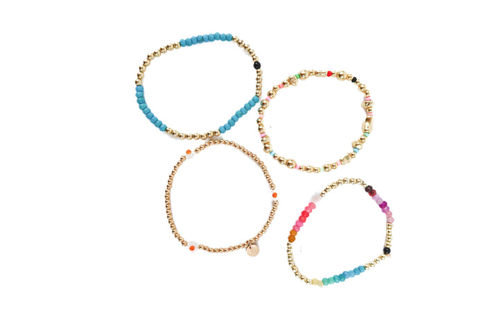 milticolored bracelet set