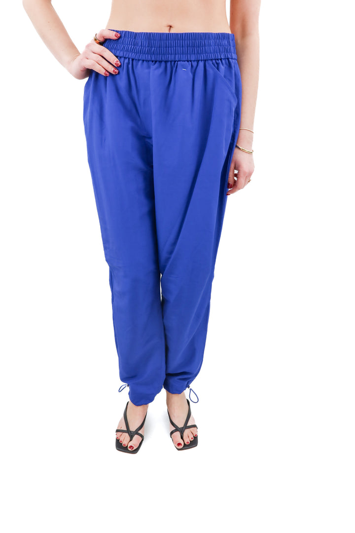 express cobalt windbreaker pants NWT (m; retail $80)