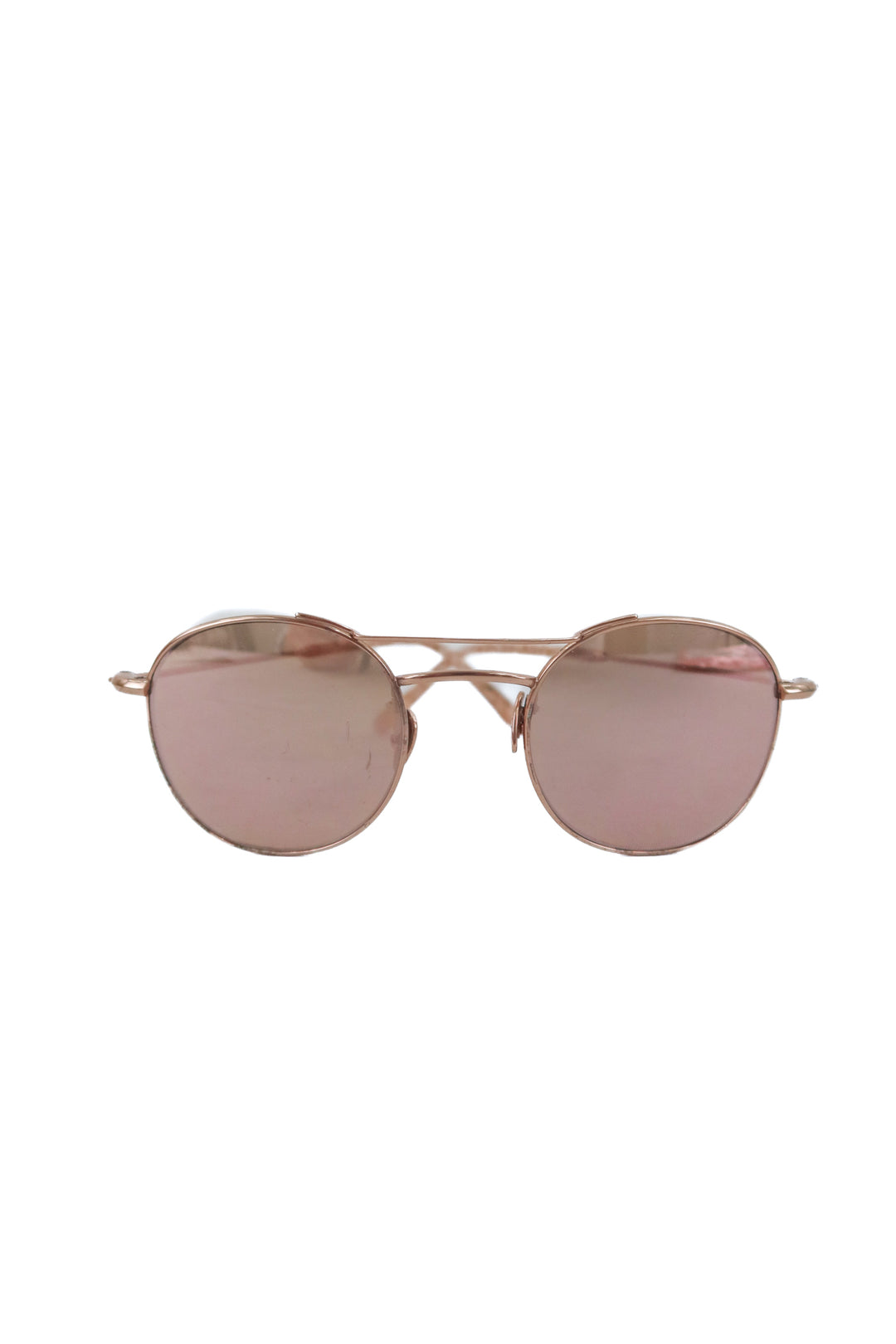 Krewe rose gold round sunglasses (retail $395)