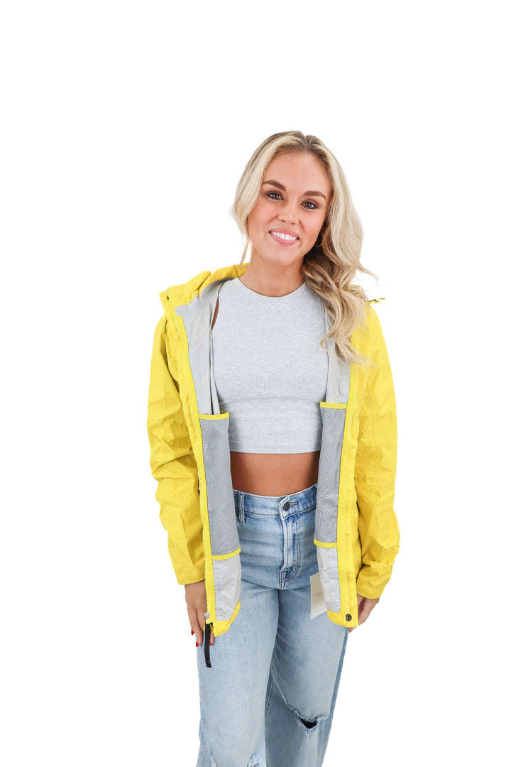 marmot yellow rain jacket (m; retail $120)