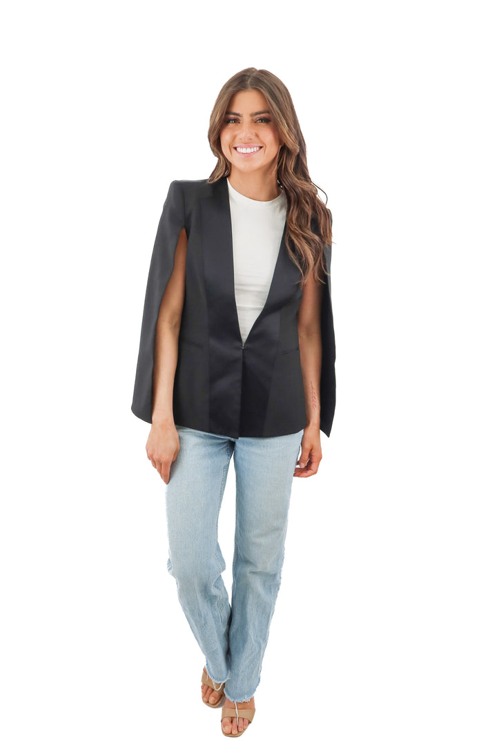 bcbgmaxazria black blazer (xs)