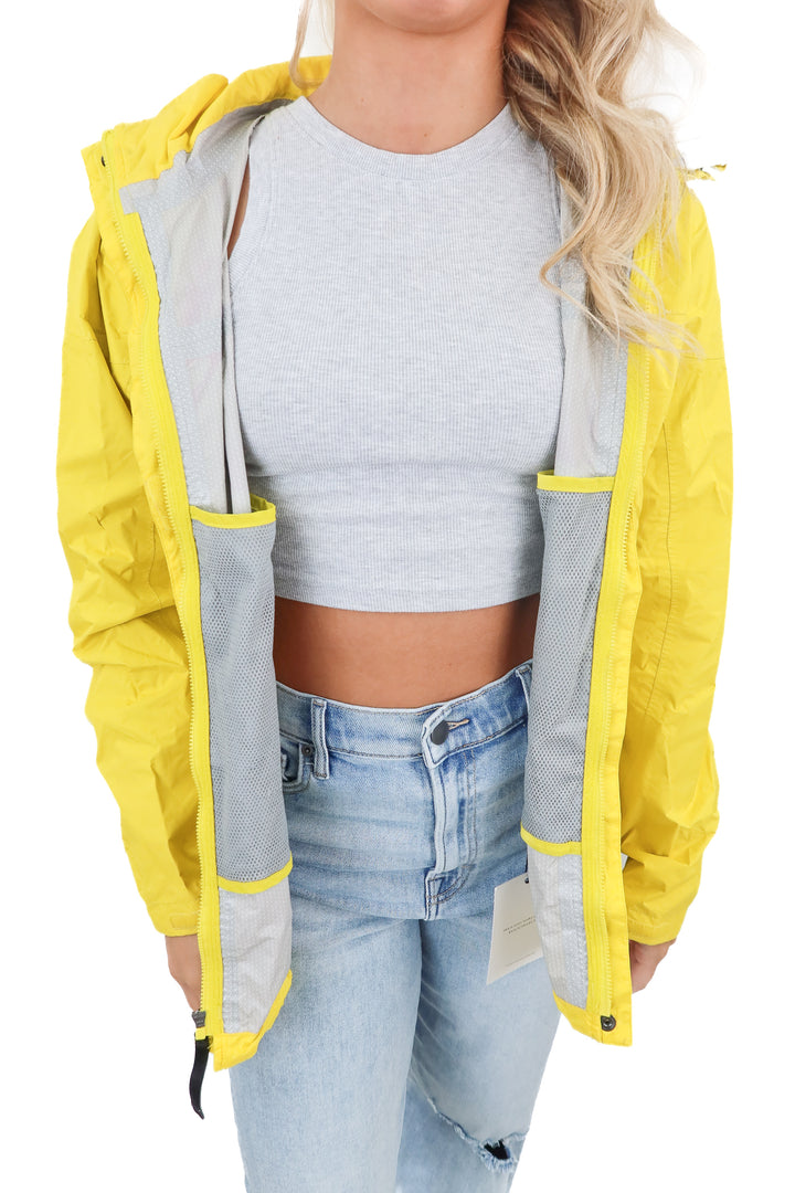marmot yellow rain jacket (m; retail $120)