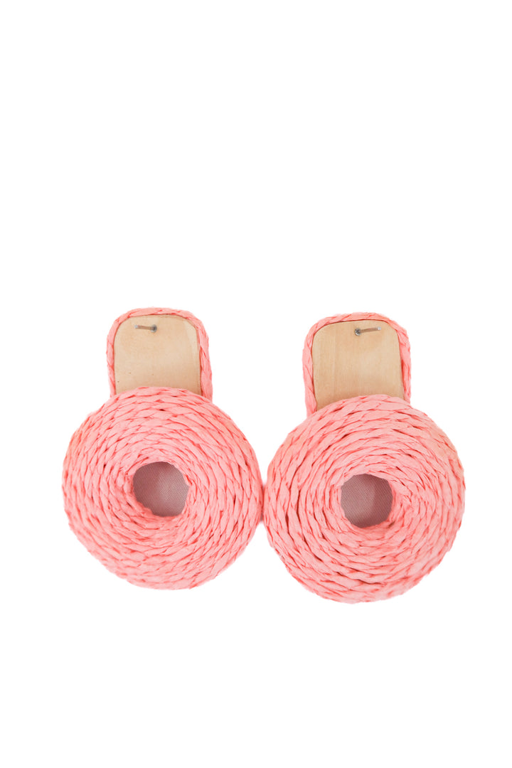 pink drop earrings
