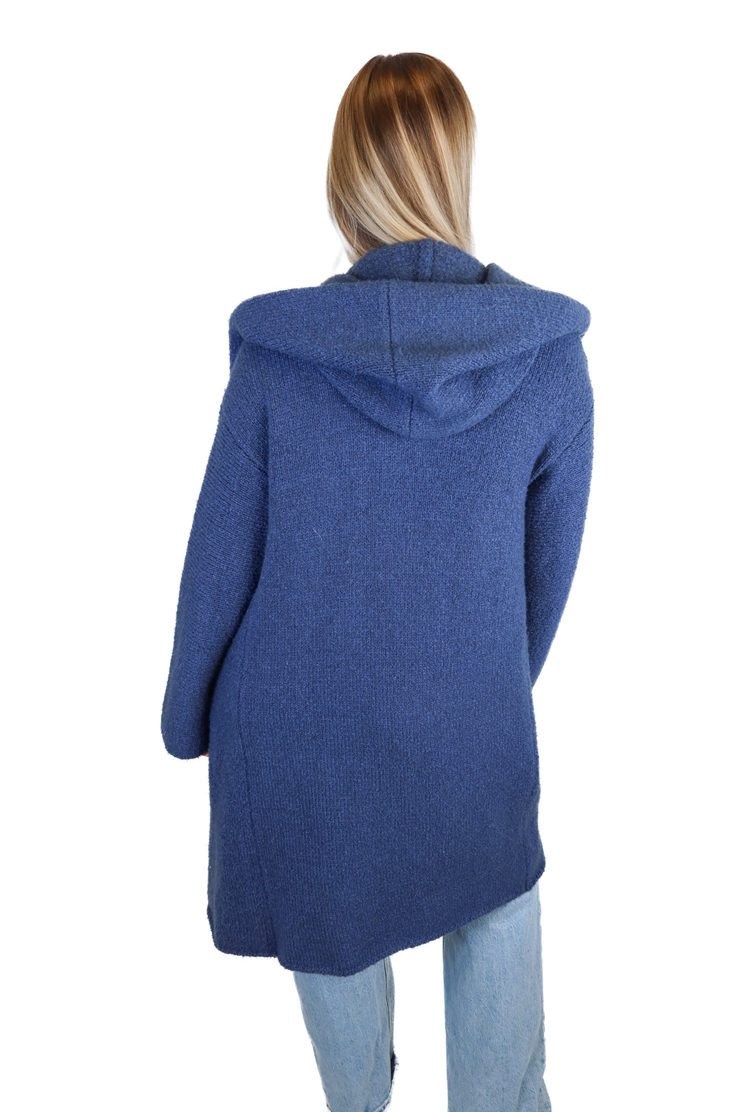 Love Stitch blue hooded cardigan (O/S; retail $104)