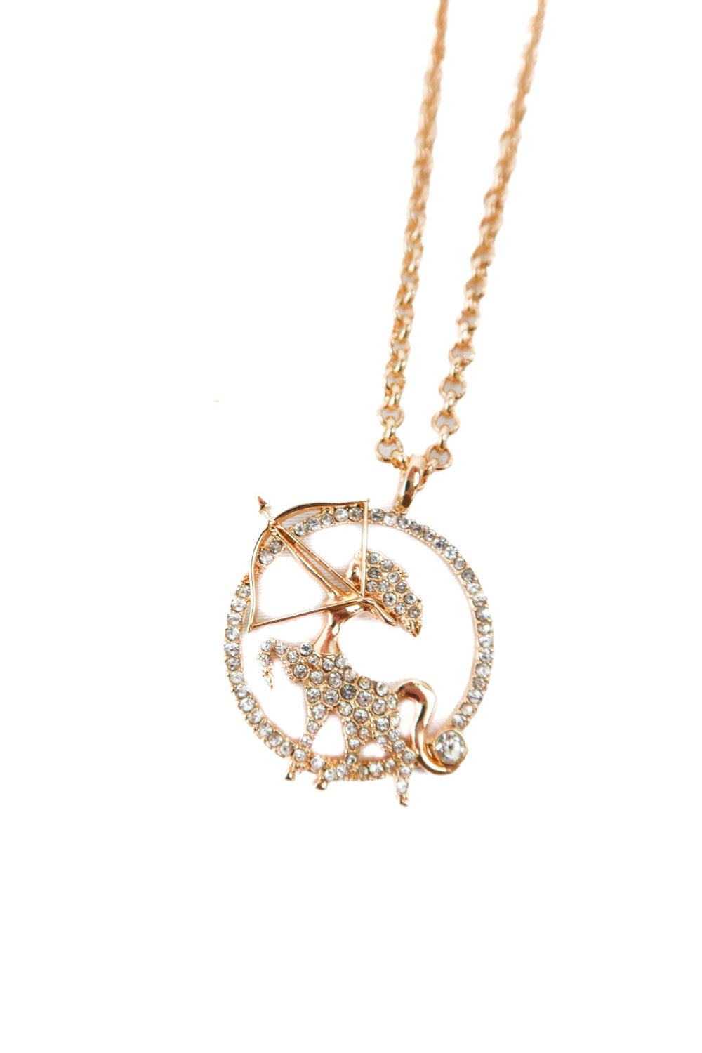 Zodiac sign gold necklace