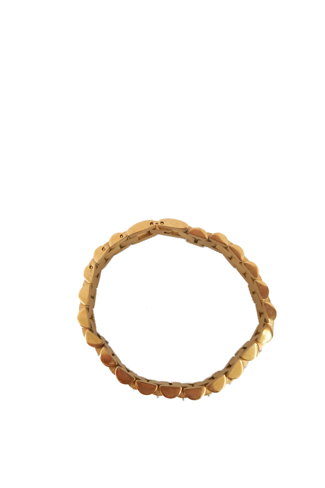gold and pearl clasp bracelet