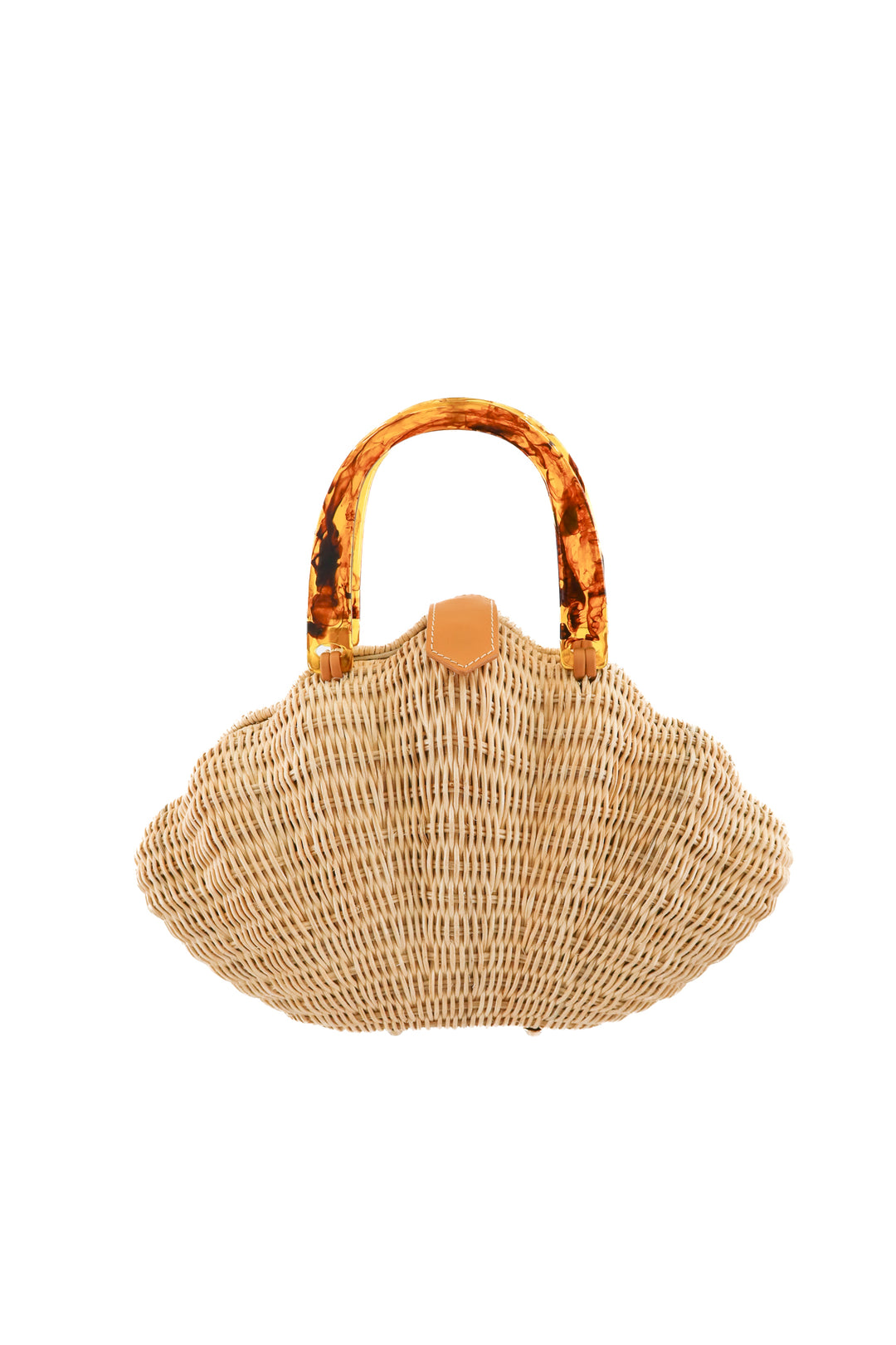 poolside wicker seashell handbag (retail $345)