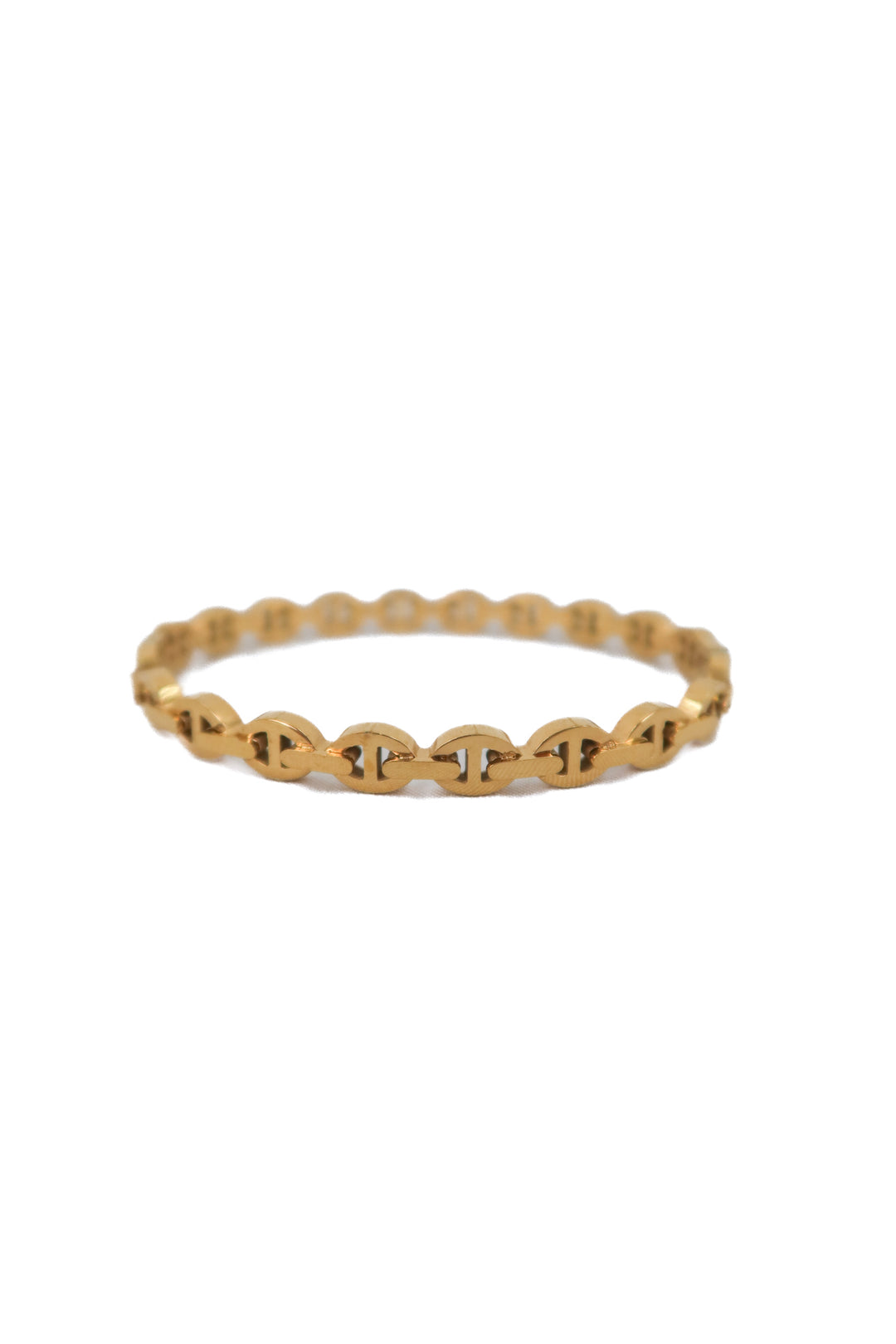 mini gold link bangle