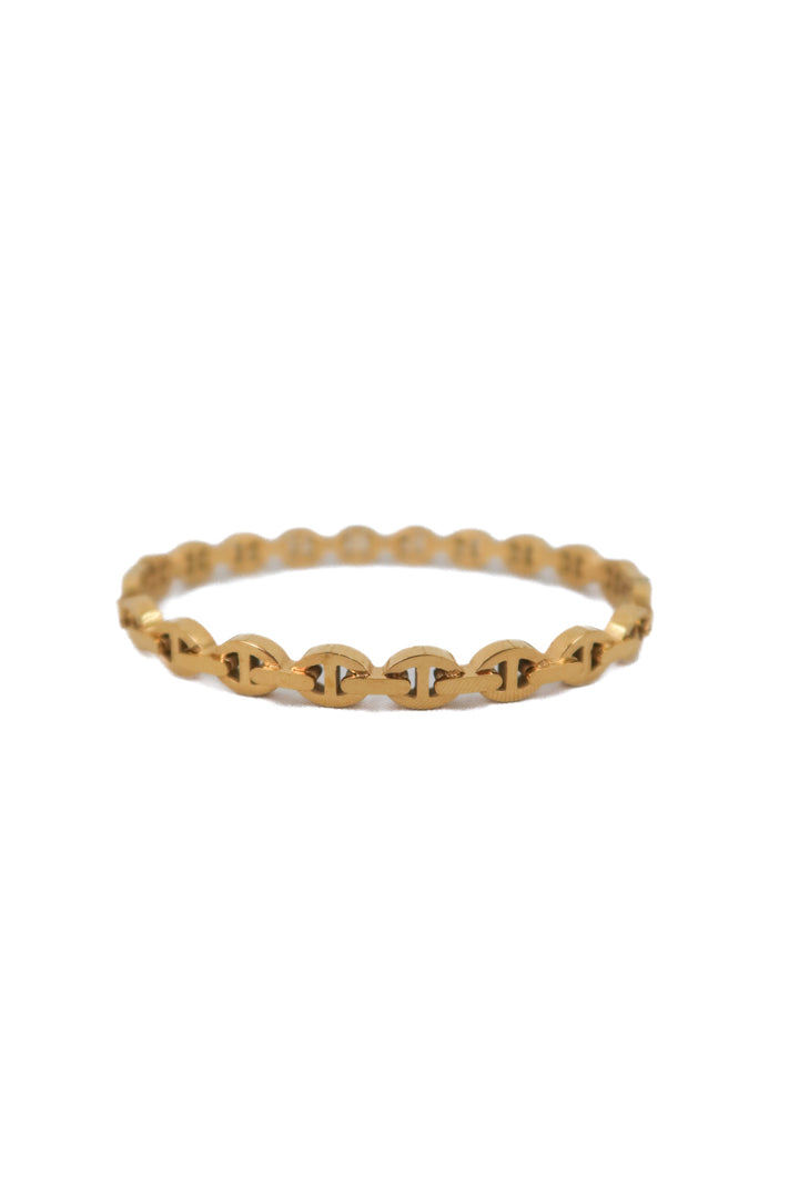 mini gold link bangle