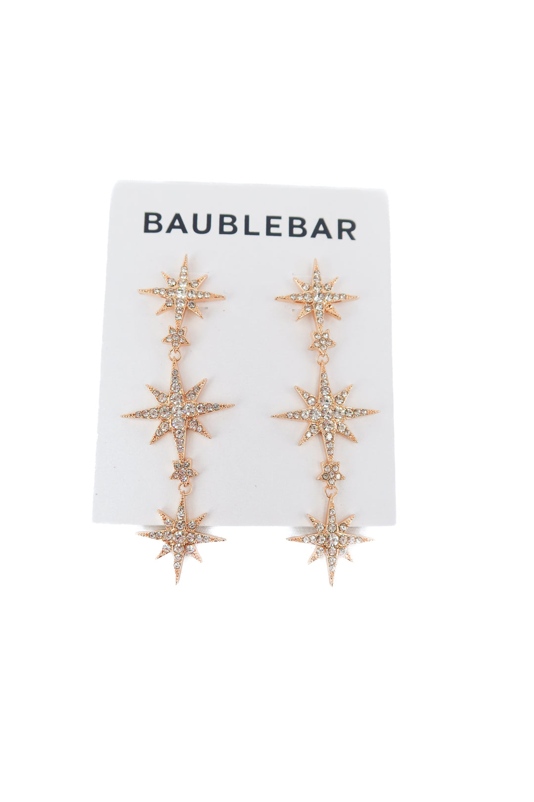 Bauble Bar star drop earrings NWT (retail $42)