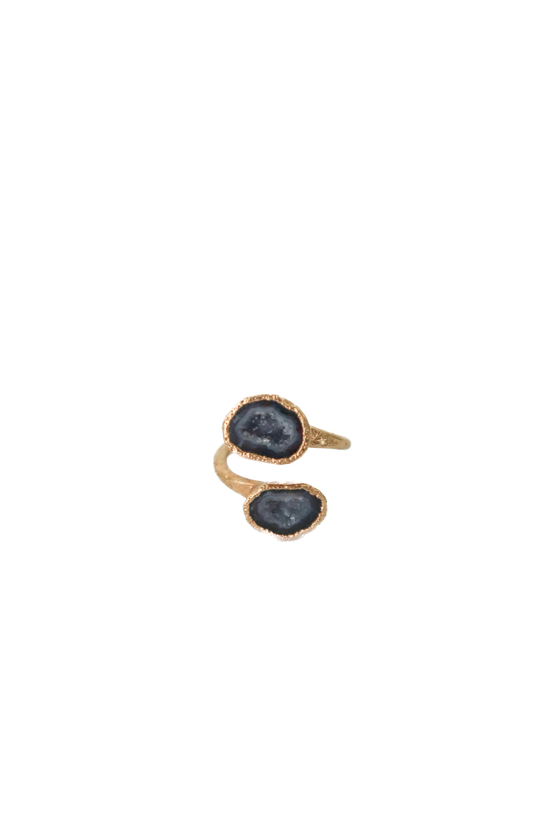 gold stone wrap ring