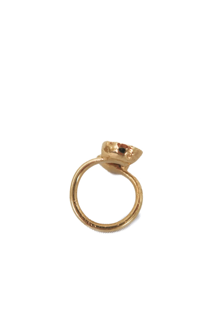 gold stone wrap ring
