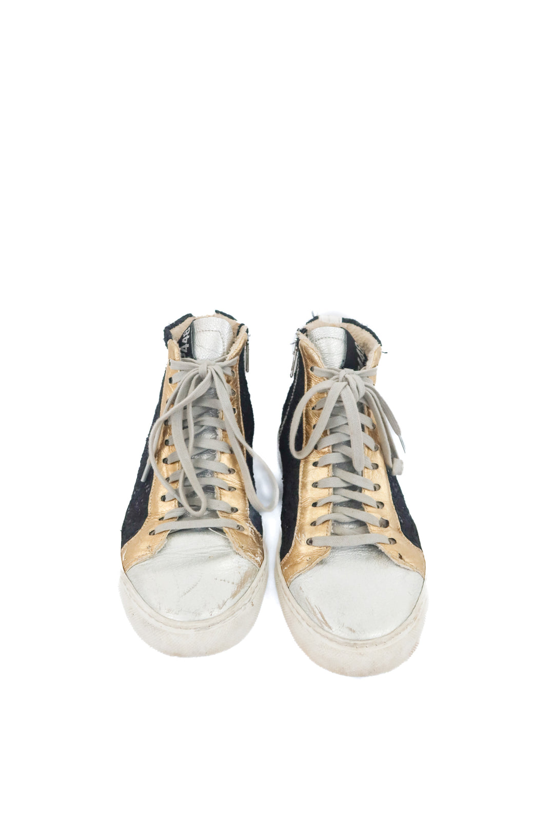 p448 black/gold sneakers (37; retail $298)