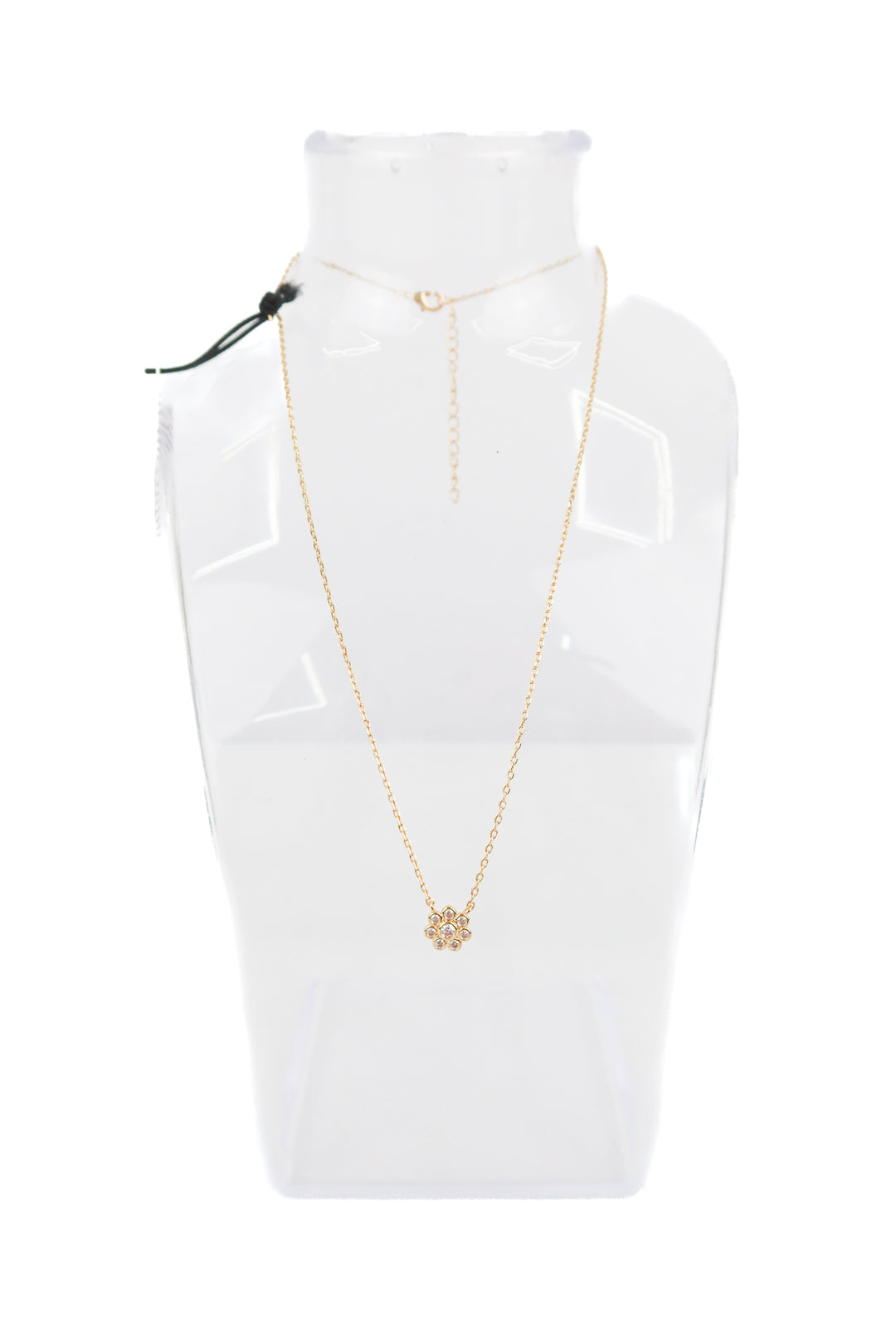 Electric picks flower rhinestone necklace (retail $88)