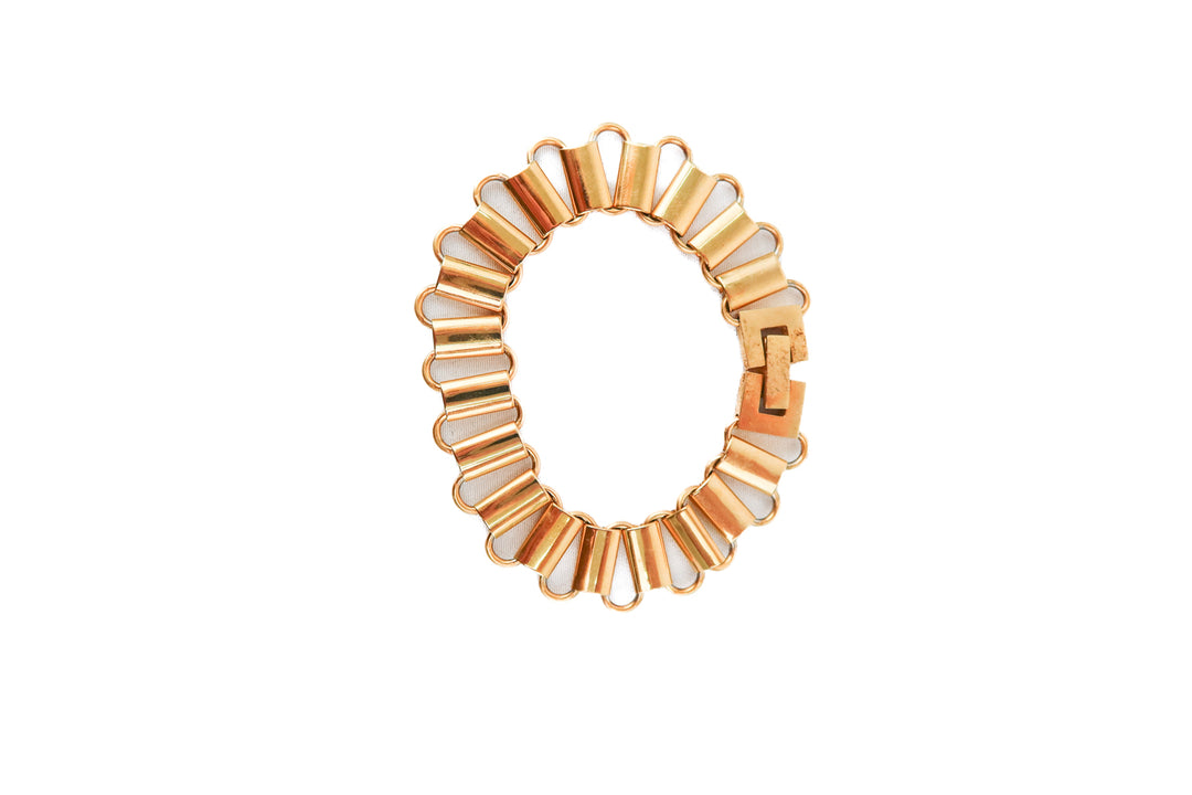 Gold link bracelet