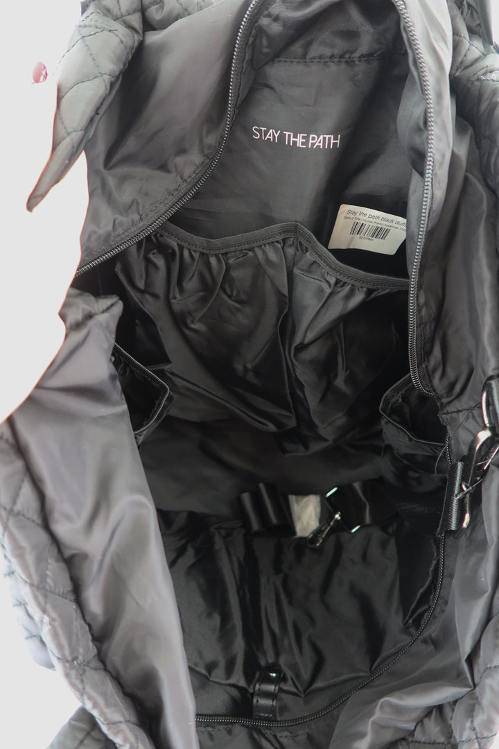Stay the path black duffle