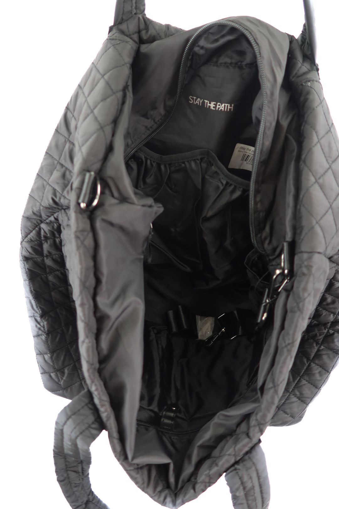 Stay the path black duffle