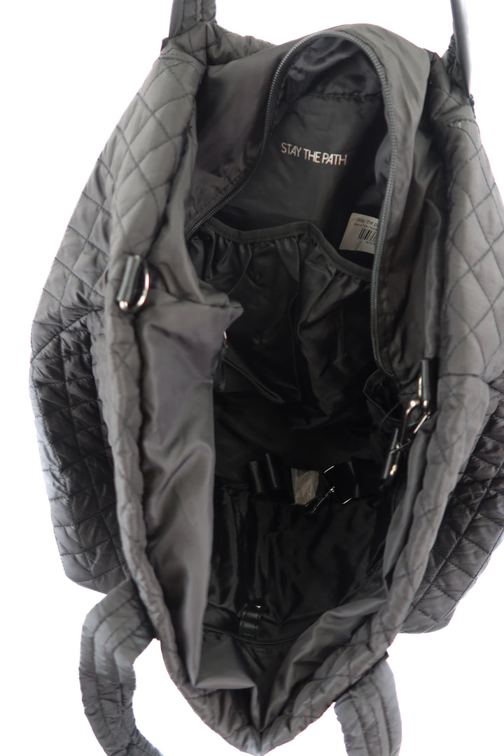 Stay the path black duffle