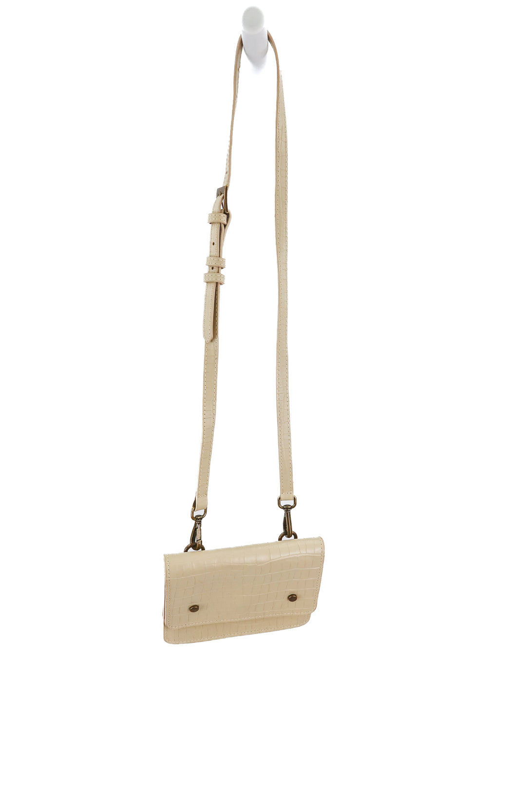 Nude snakeskin crossbody