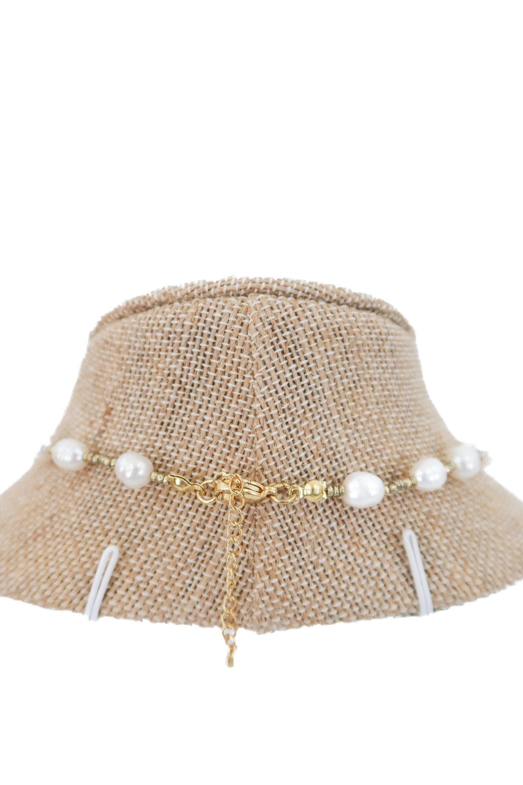 pearl/gold beaded necklace