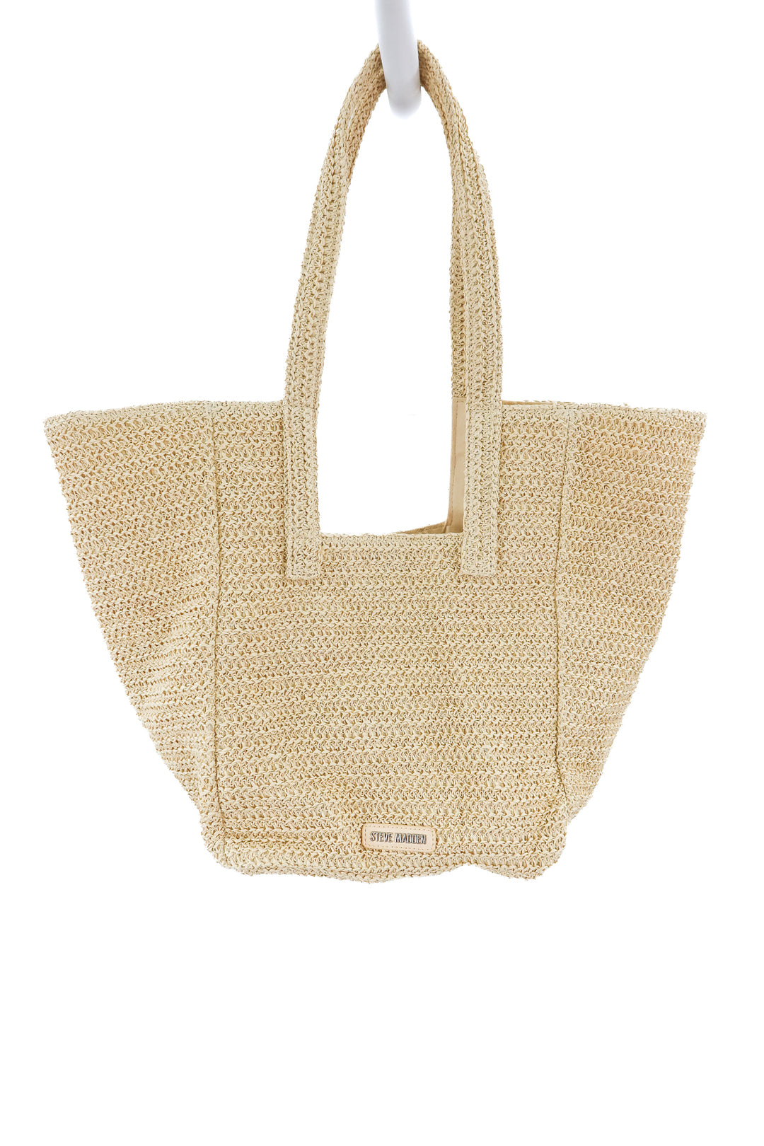 Diamond studded straw bag
