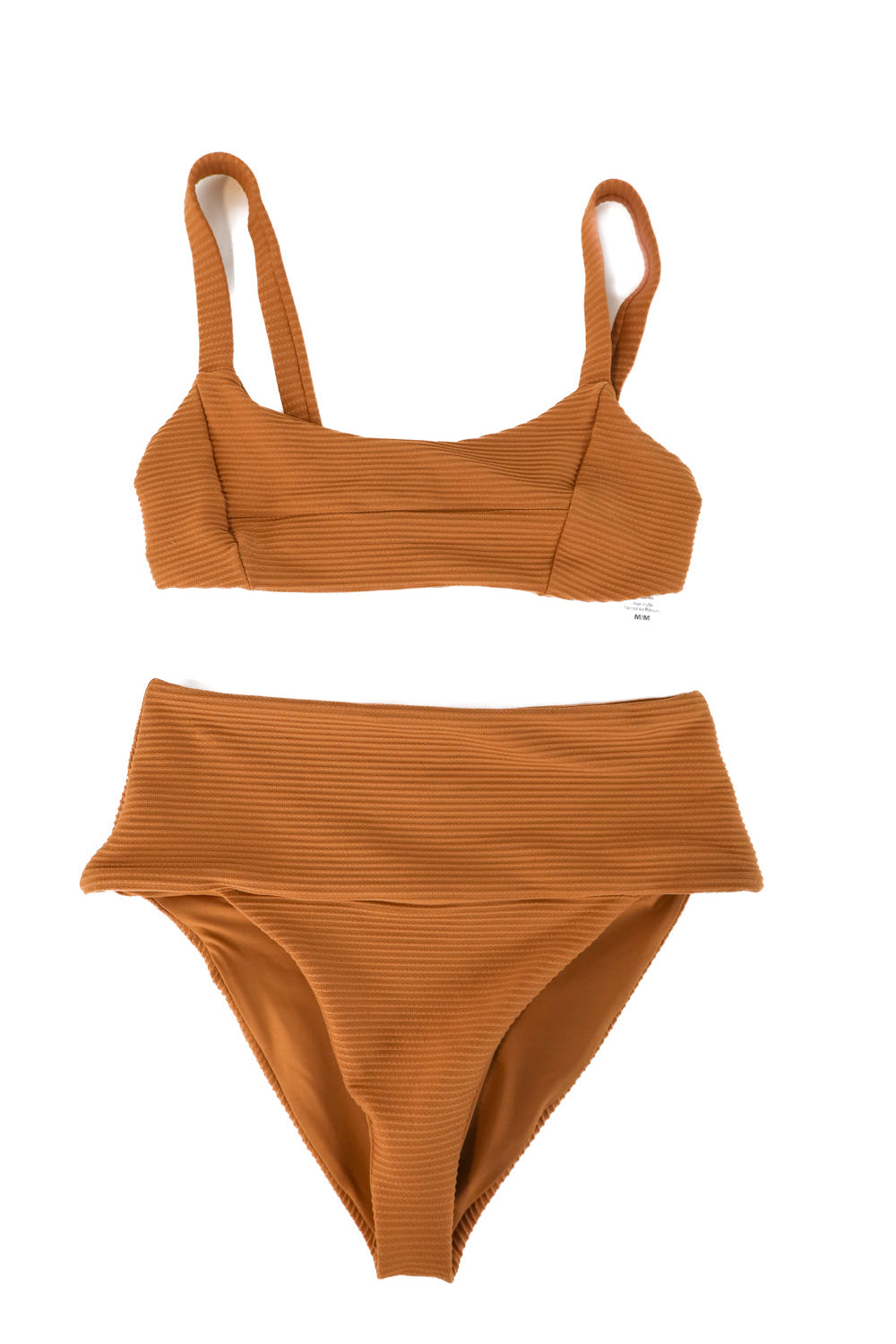 lspace brown ribbed bikini (M/L; retail $210)