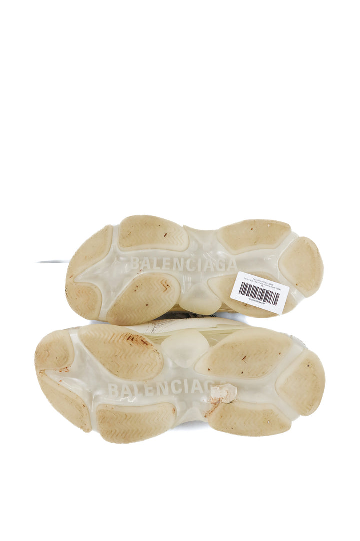 balenciaga cream neutral dad sneakers (38/ US8; retail $1,190)