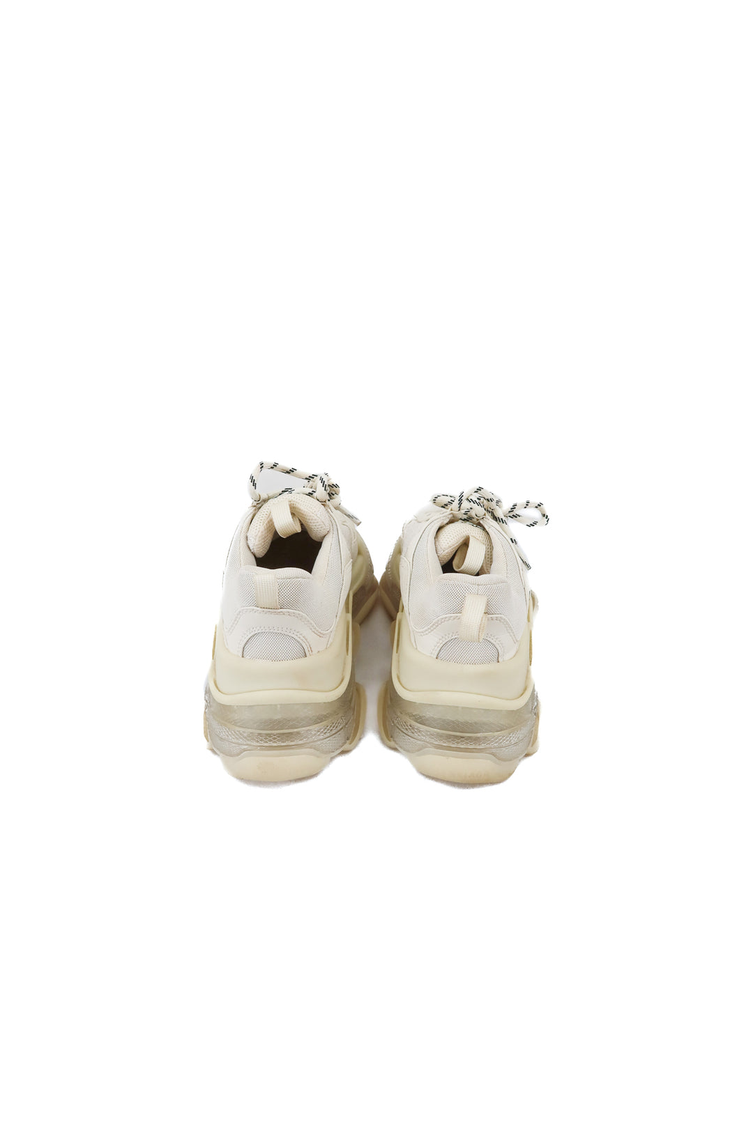 balenciaga cream neutral dad sneakers (38/ US8; retail $1,190)