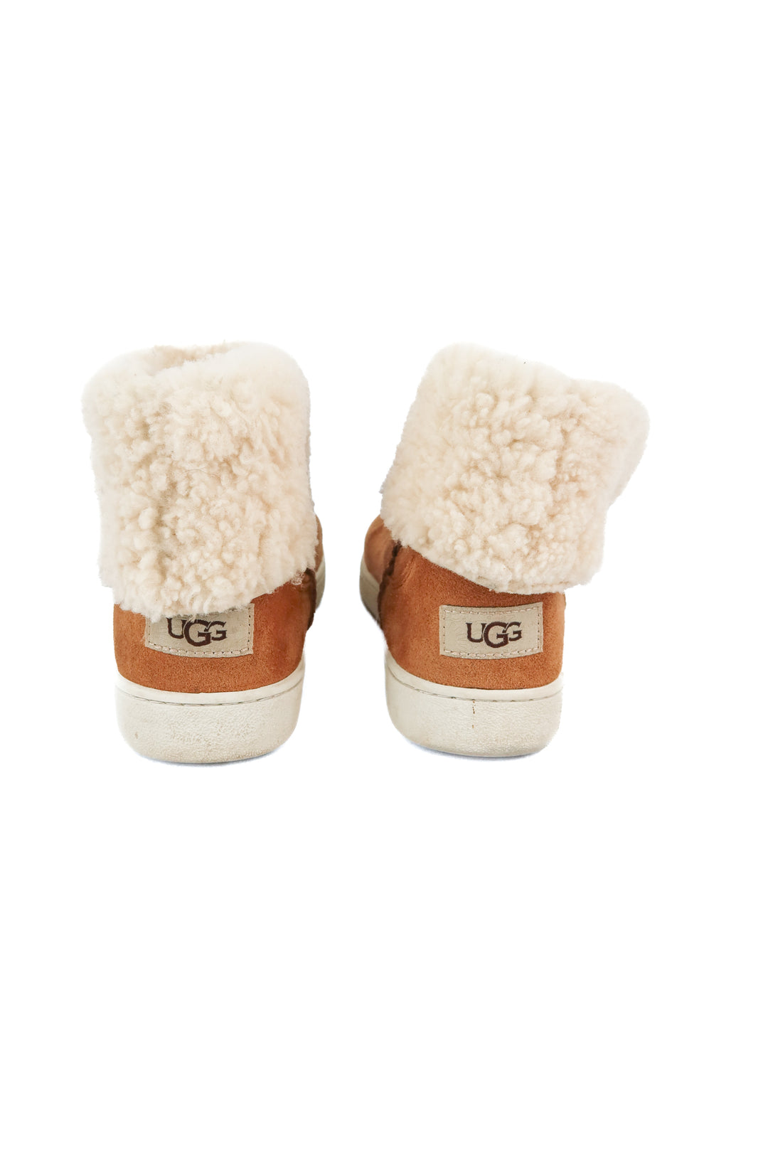 ugg brown sherpa booties (9.5; retail $170)