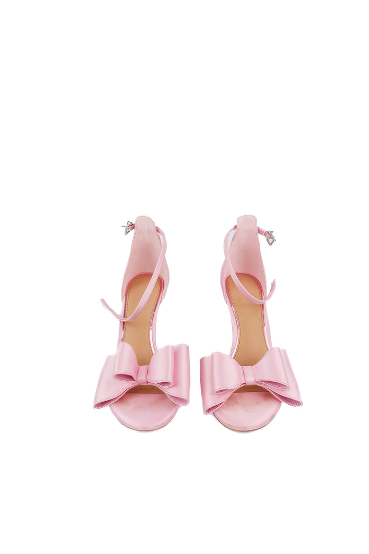 jess souther x gianni bini pink bow heels (9; retail $118)